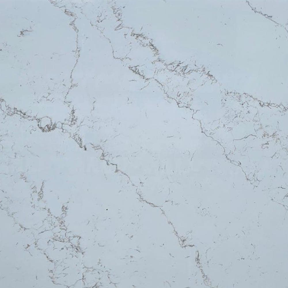 Caramel Mesterio quartz worktop surface, close up