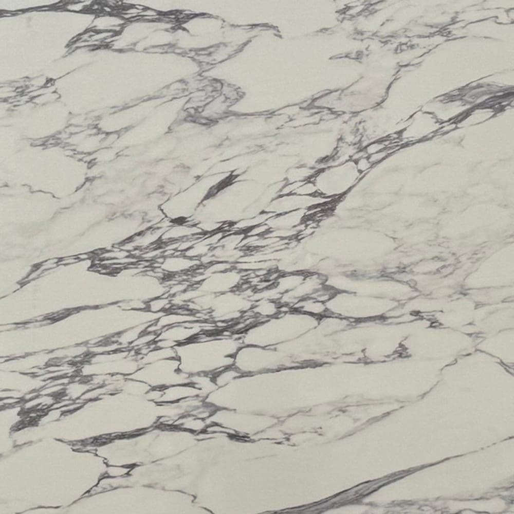 Classic Arabescato quartz worktop surface, close up