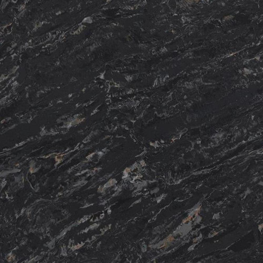 Emperor Black quartz worktop surface, close up