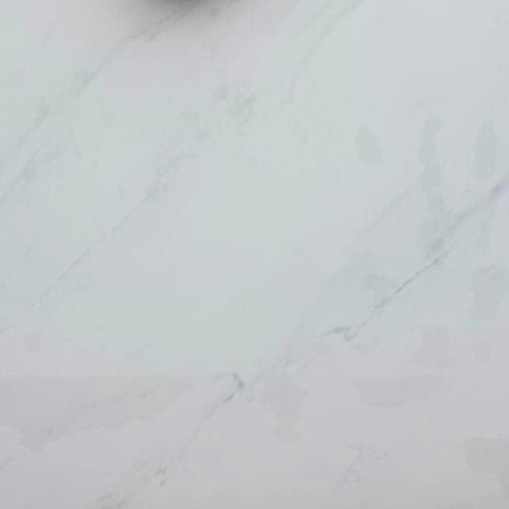 Glacier White porcelain worktop surface, close up