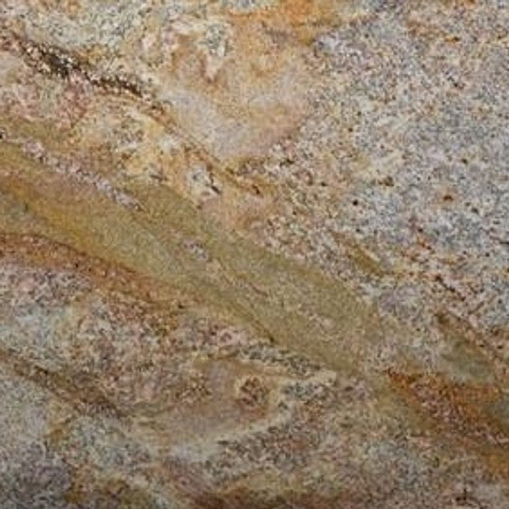 Imperial Gold granite worktop surface, close up