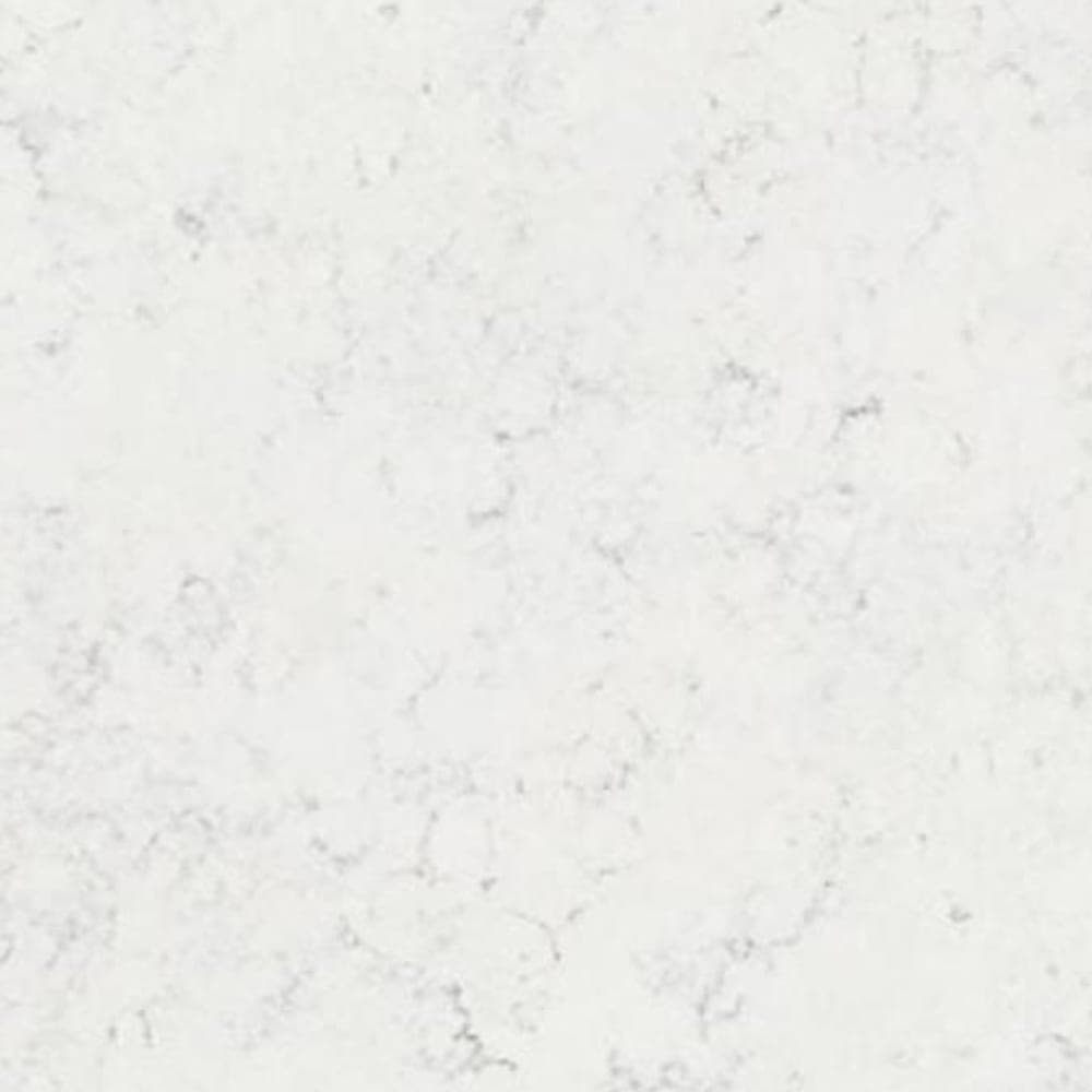 Natura Bianca quartz worktop surface, close up