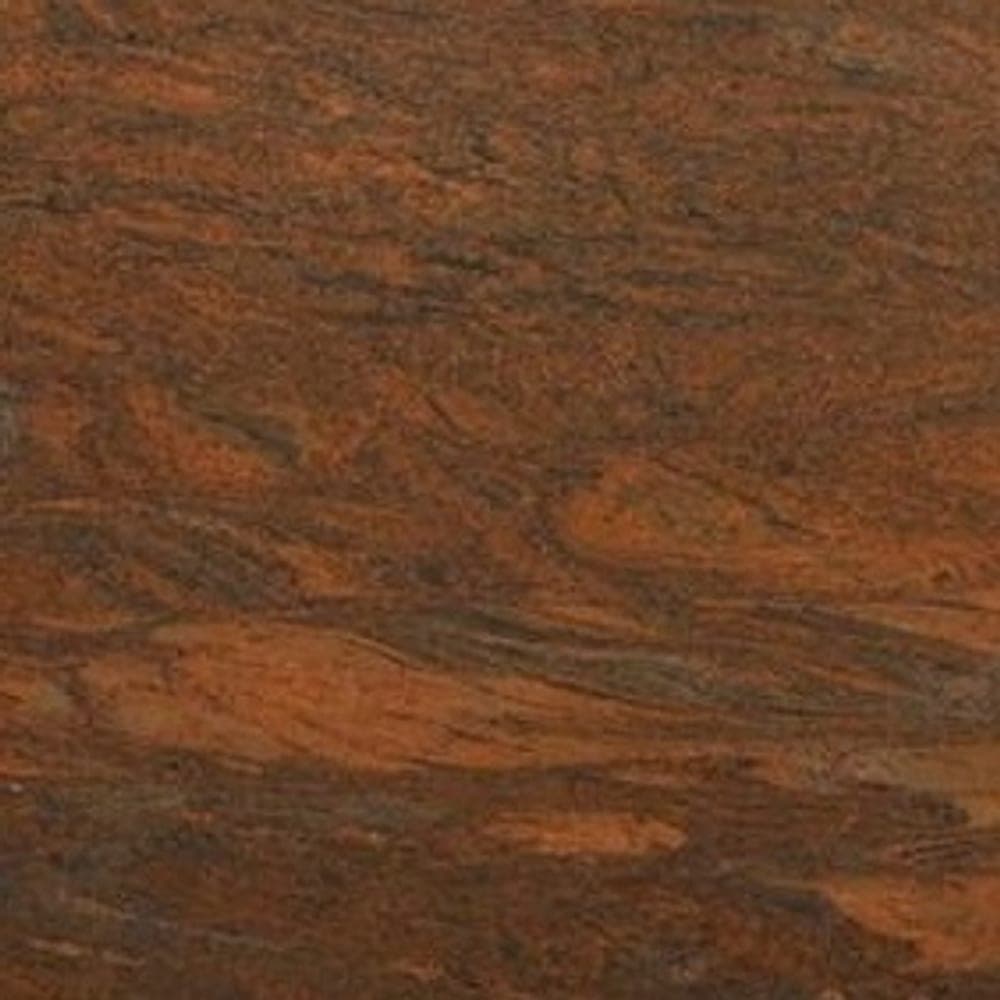 Red Multi Colour granite worktop surface, close up