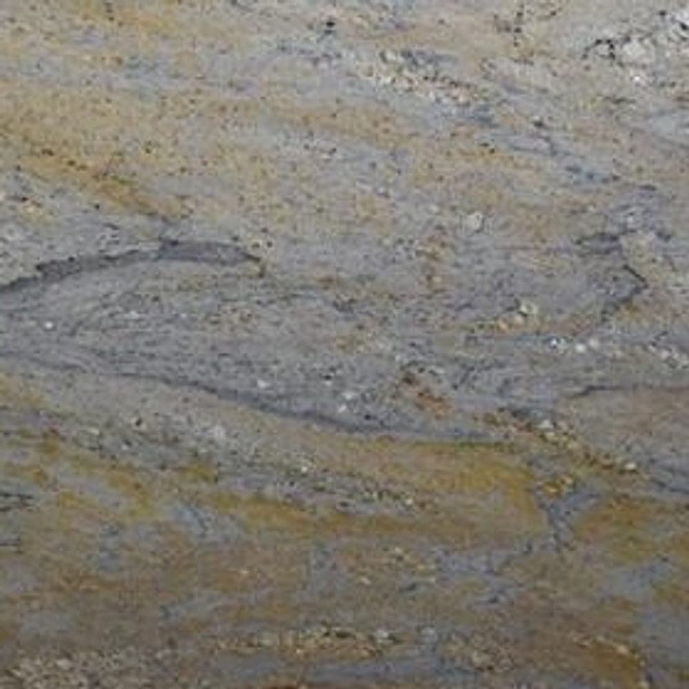 River Gold granite worktop surface, close up