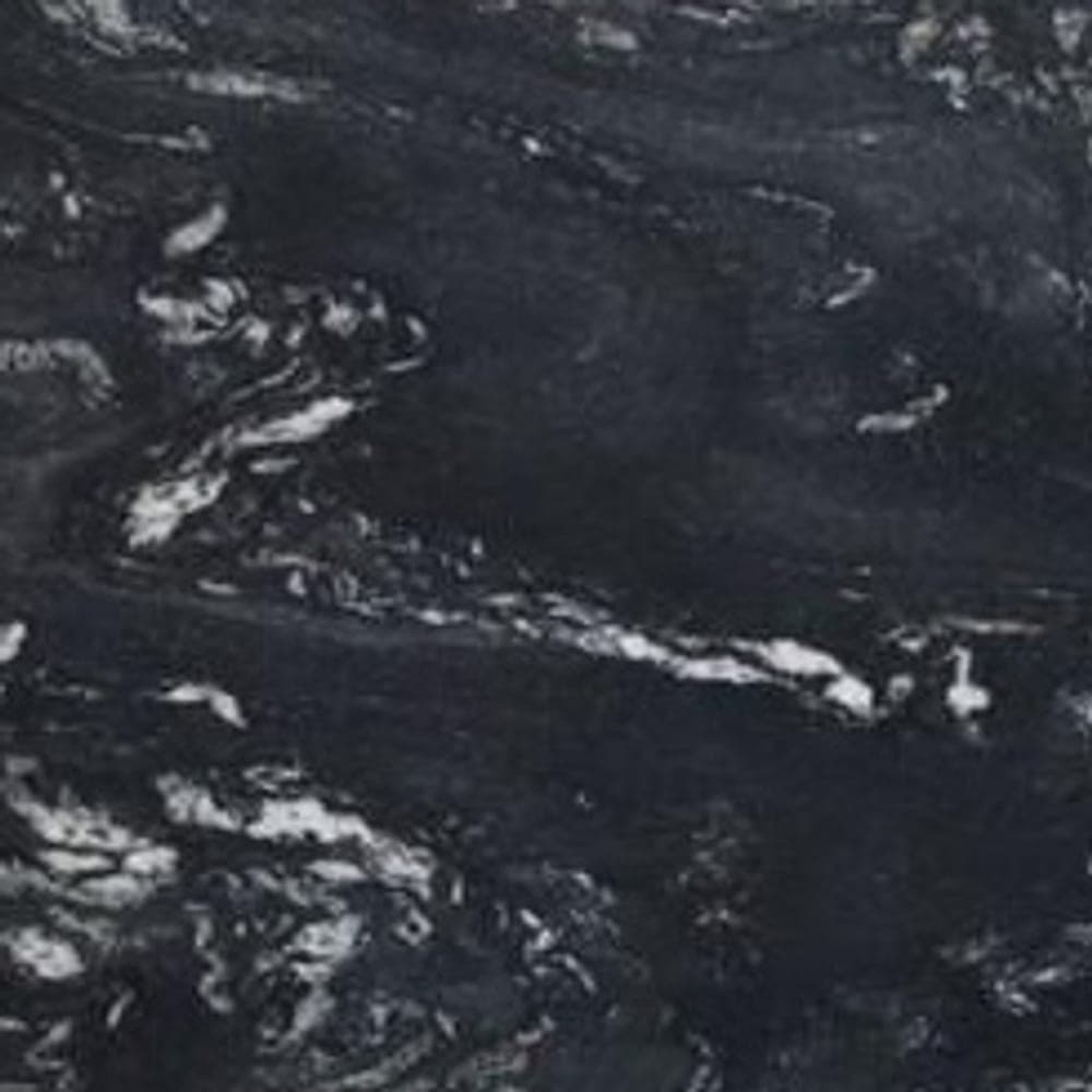 Titanium Black granite worktop surface, close up